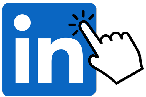 linkedin med hånd